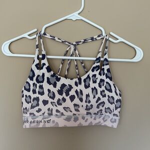 Leopard sports bra size small 🩵